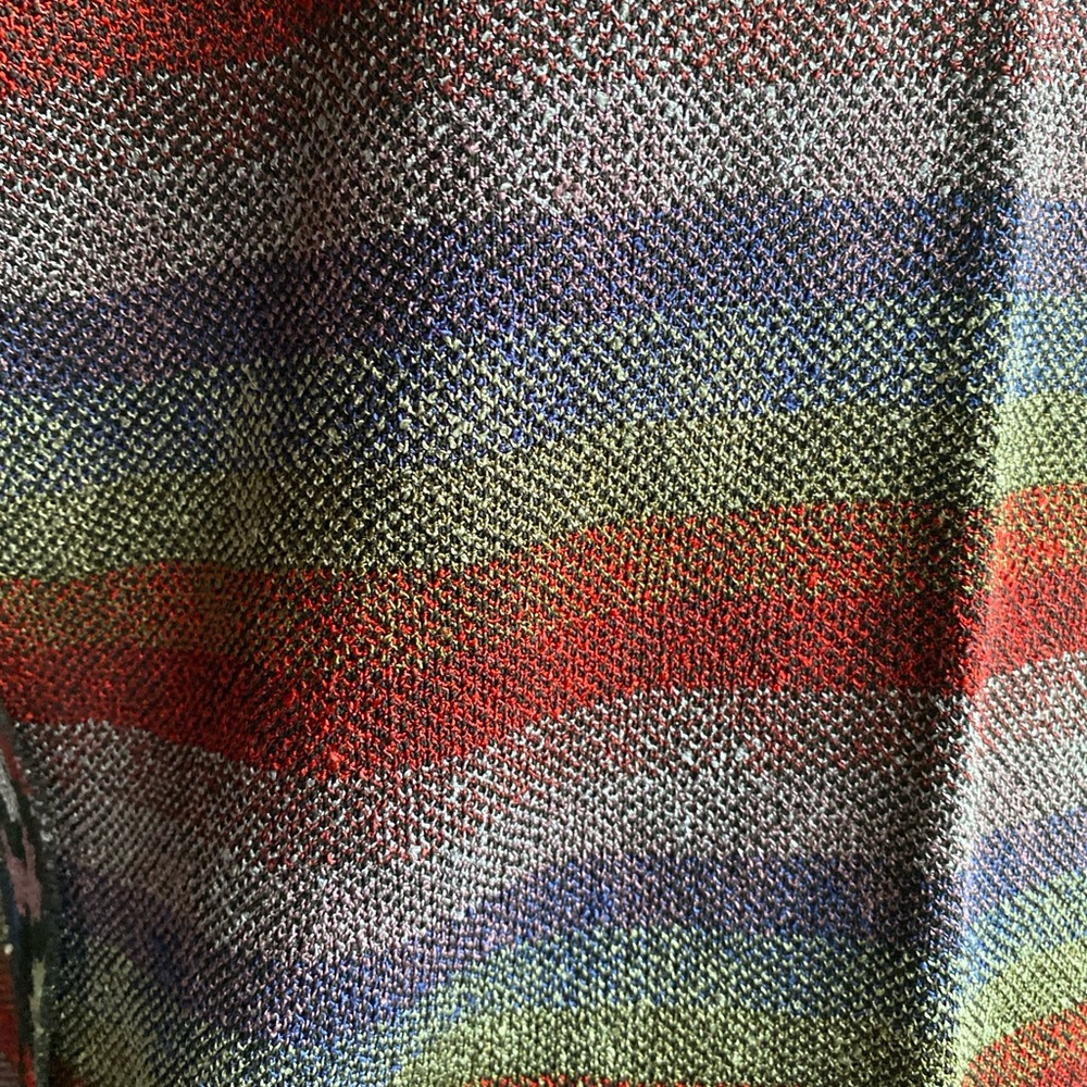 Colorful Patterned Button-Up Sweater - Picture 9 of 9